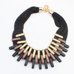 Geometric Multilayer Necklace