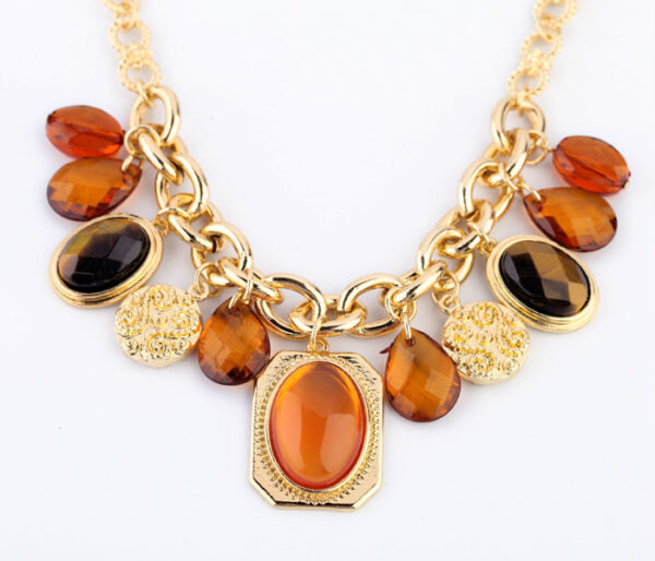 Fashion Jewelry Opal Drop Pendant Necklace - Image 3