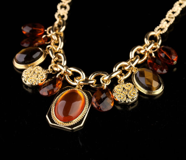 Fashion Jewelry Opal Drop Pendant Necklace - Image 5
