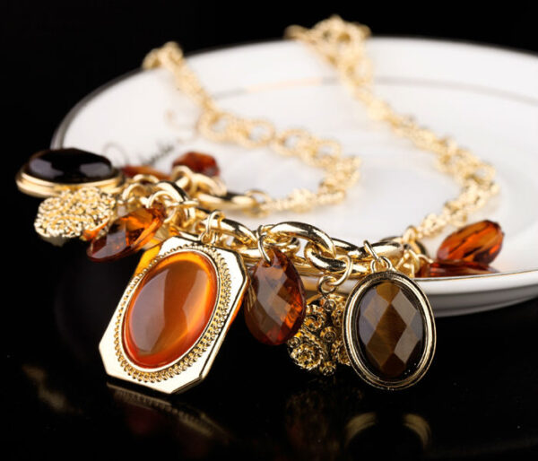 Fashion Jewelry Opal Drop Pendant Necklace - Image 6