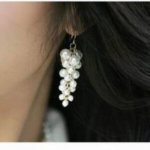 Luxury Romantic Long Dangle Full Pearl Earrings