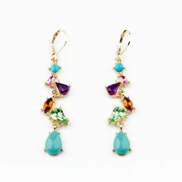 Water Drop Elegant Multicolor Earrings