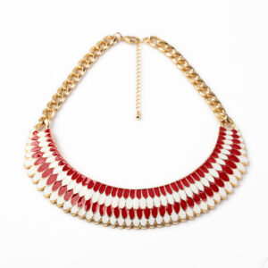 Fashion Design Enamel Zinc Alloy Necklace