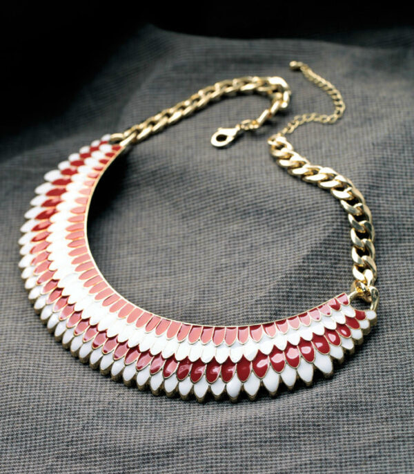 Fashion Design Enamel Zinc Alloy Necklace - Image 6