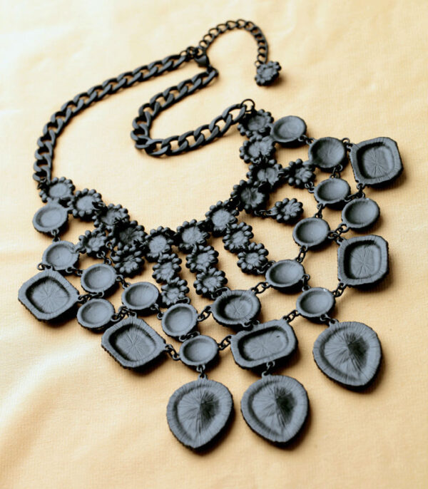 Fashion Women Jewelry Shiny Black Pendant Necklace - Image 2