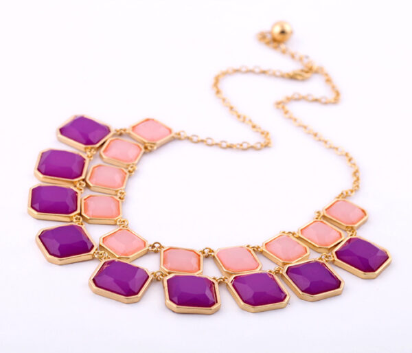 Square Geometry Women's Double Layer Necklace