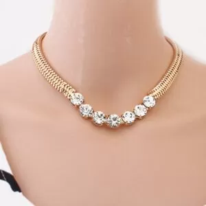 Gold Plated/Silver Plated Crystal Necklace