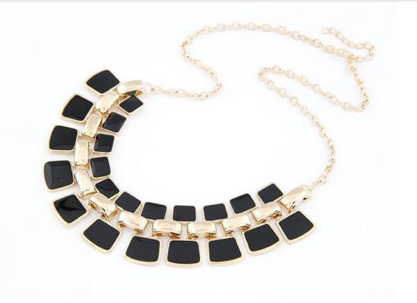 Long Statement Bling Fashion Necklace - Image 3
