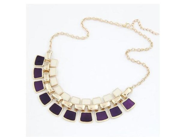 Long Statement Bling Fashion Necklace - Image 4