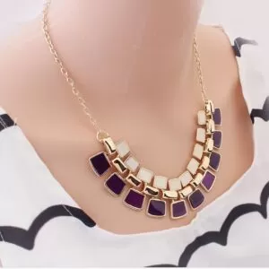 Long Statement Bling Fashion Necklace