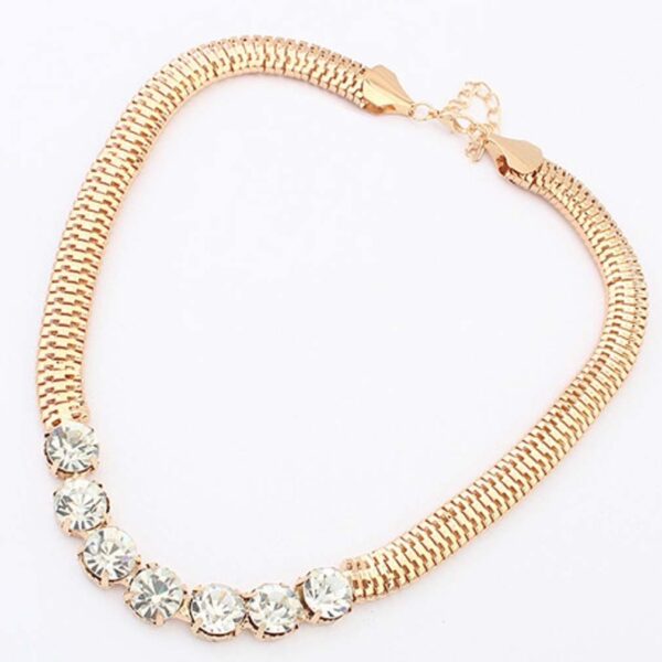 Gold Plated/Silver Plated Crystal Necklace - Image 3