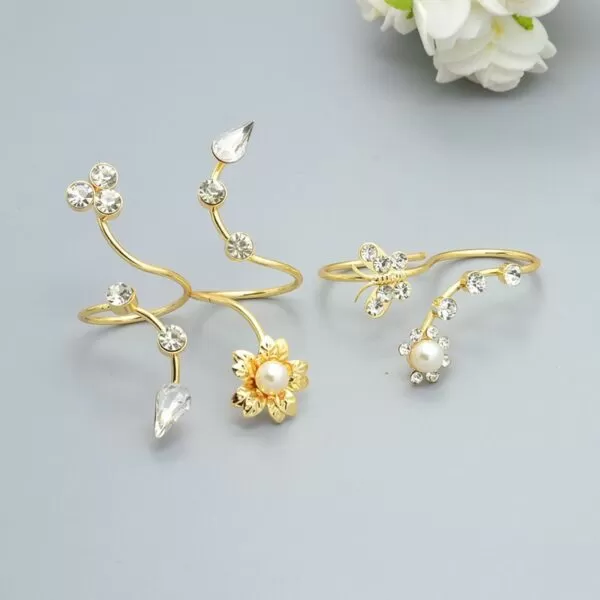 Crystal Four Finger Ring - Image 2
