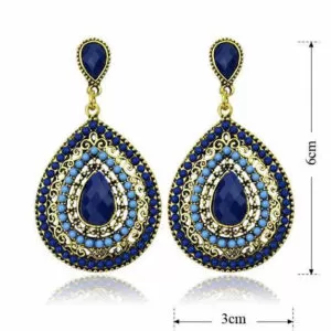 Bohemian Big Earrings Drop Crystal Vintage Earrings