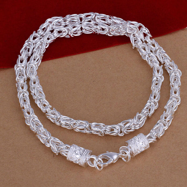 High Quality 925 Silver Necklace Chain fashion Necklace - Image 2