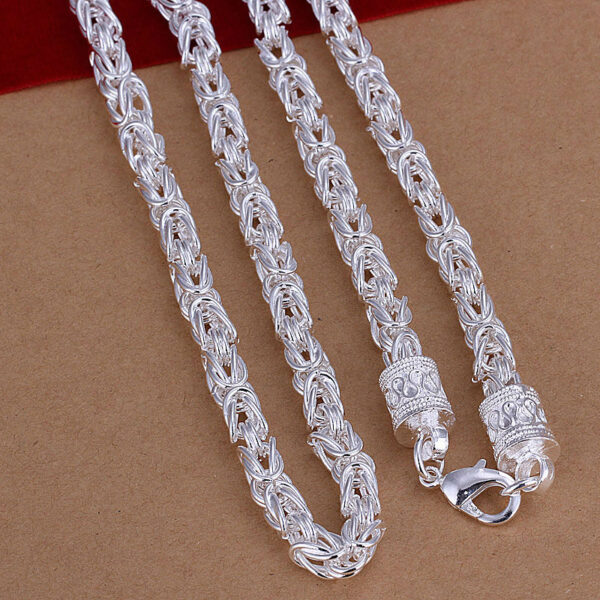 High Quality 925 Silver Necklace Chain fashion Necklace - Image 3