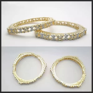 Dual Color Elegance Bangles