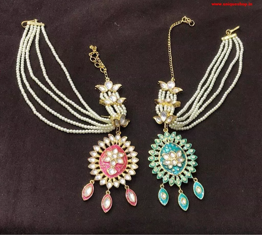 Long hair on sale chain earrings